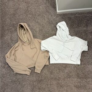 2 women’s size small cropped hoodies